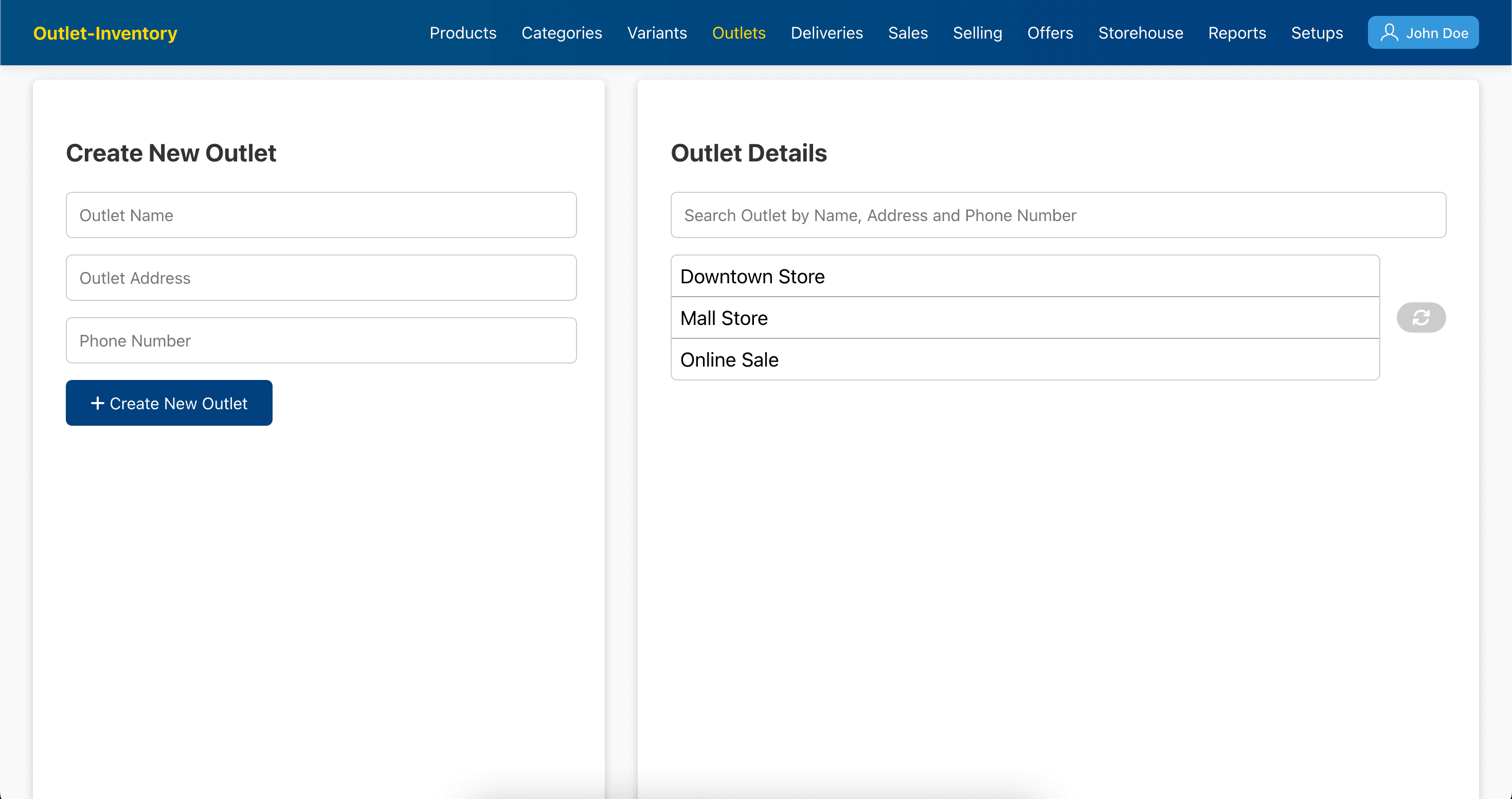Outlet and Inventory Management by Aarbaah Digital Solutions - Screenshot 6 showing E-commerce software interface and features