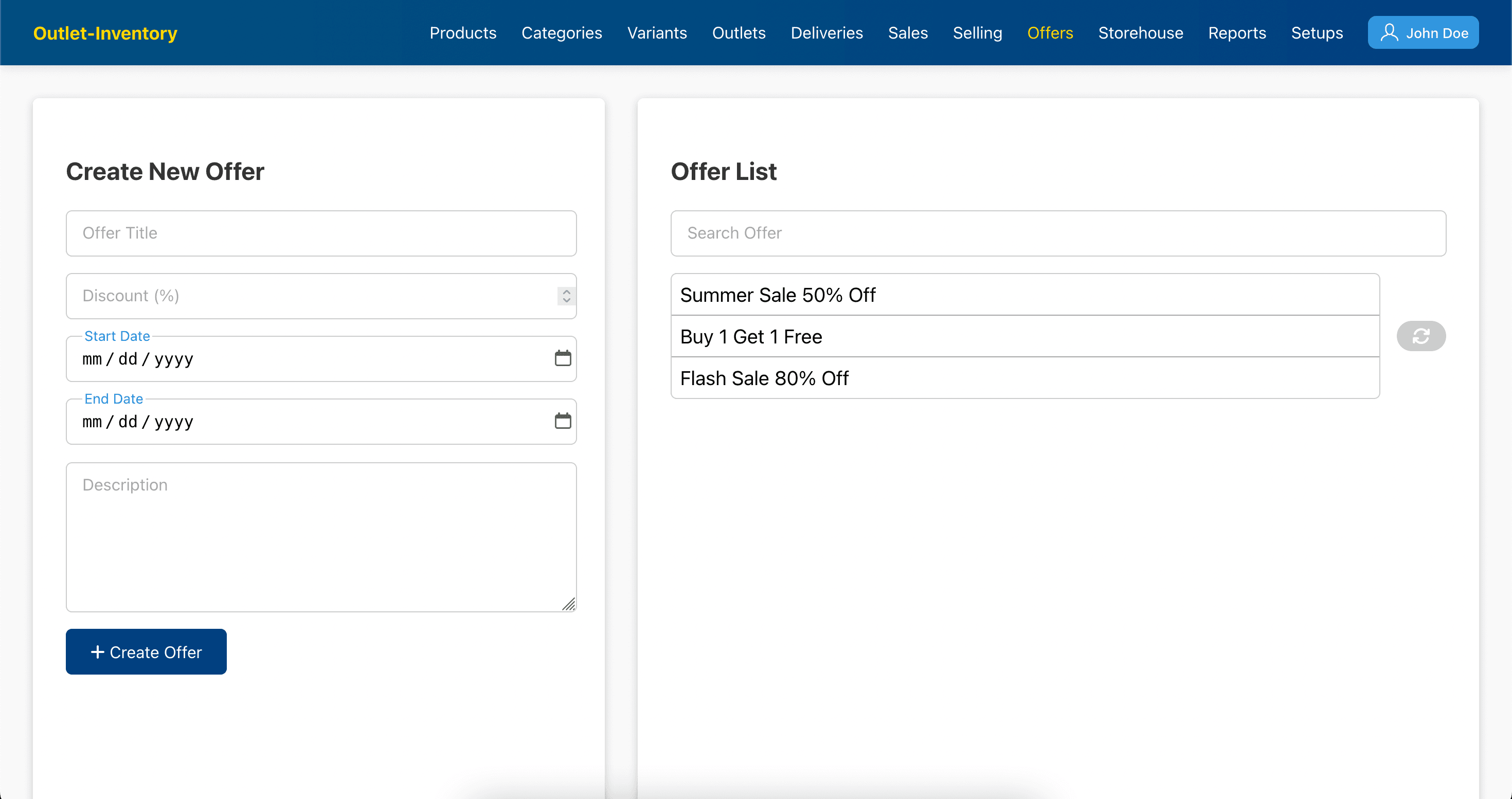 Outlet and Inventory Management by Aarbaah Digital Solutions - Screenshot 10 showing E-commerce software interface and features