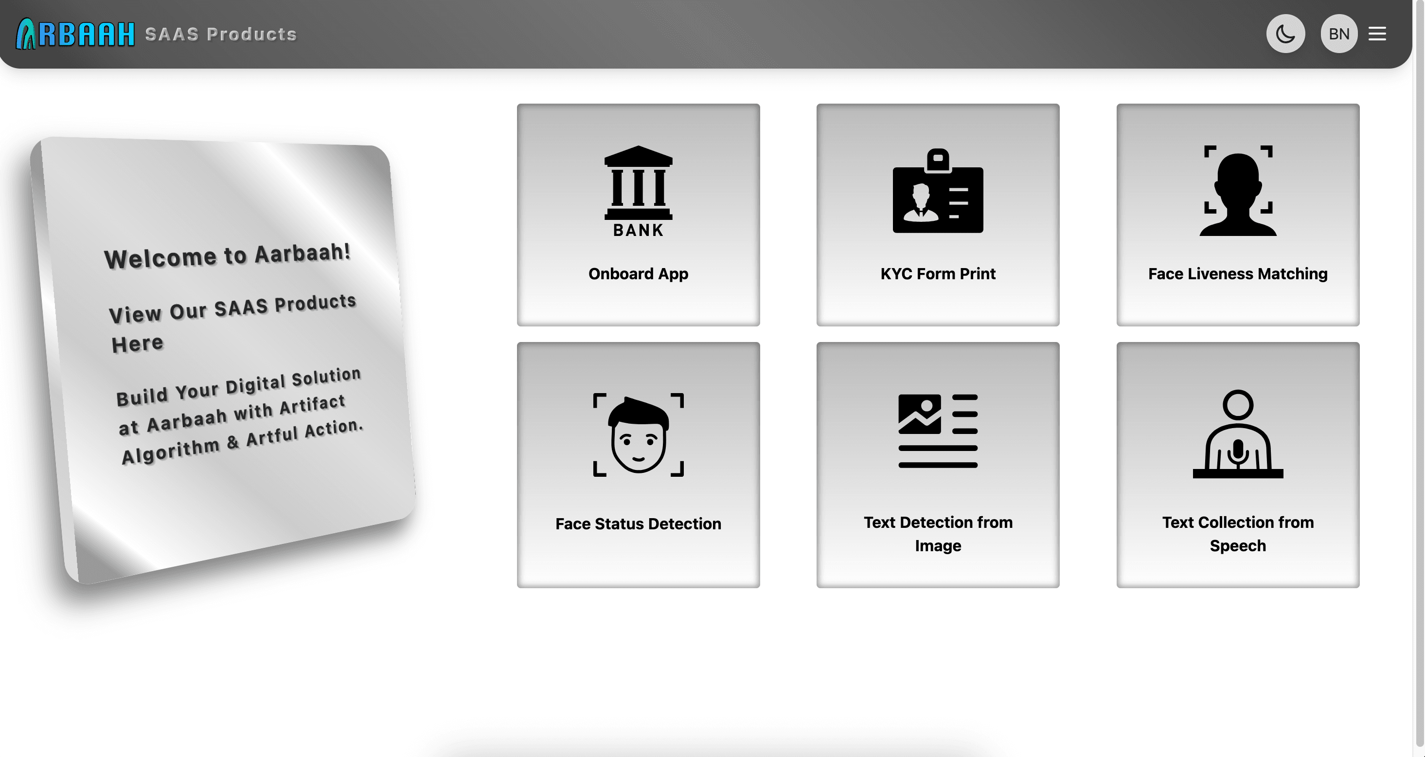 Aarbaah Onboard SaaS Suite by Aarbaah Digital Solutions - Screenshot 1 showing Financial Technology software interface and features