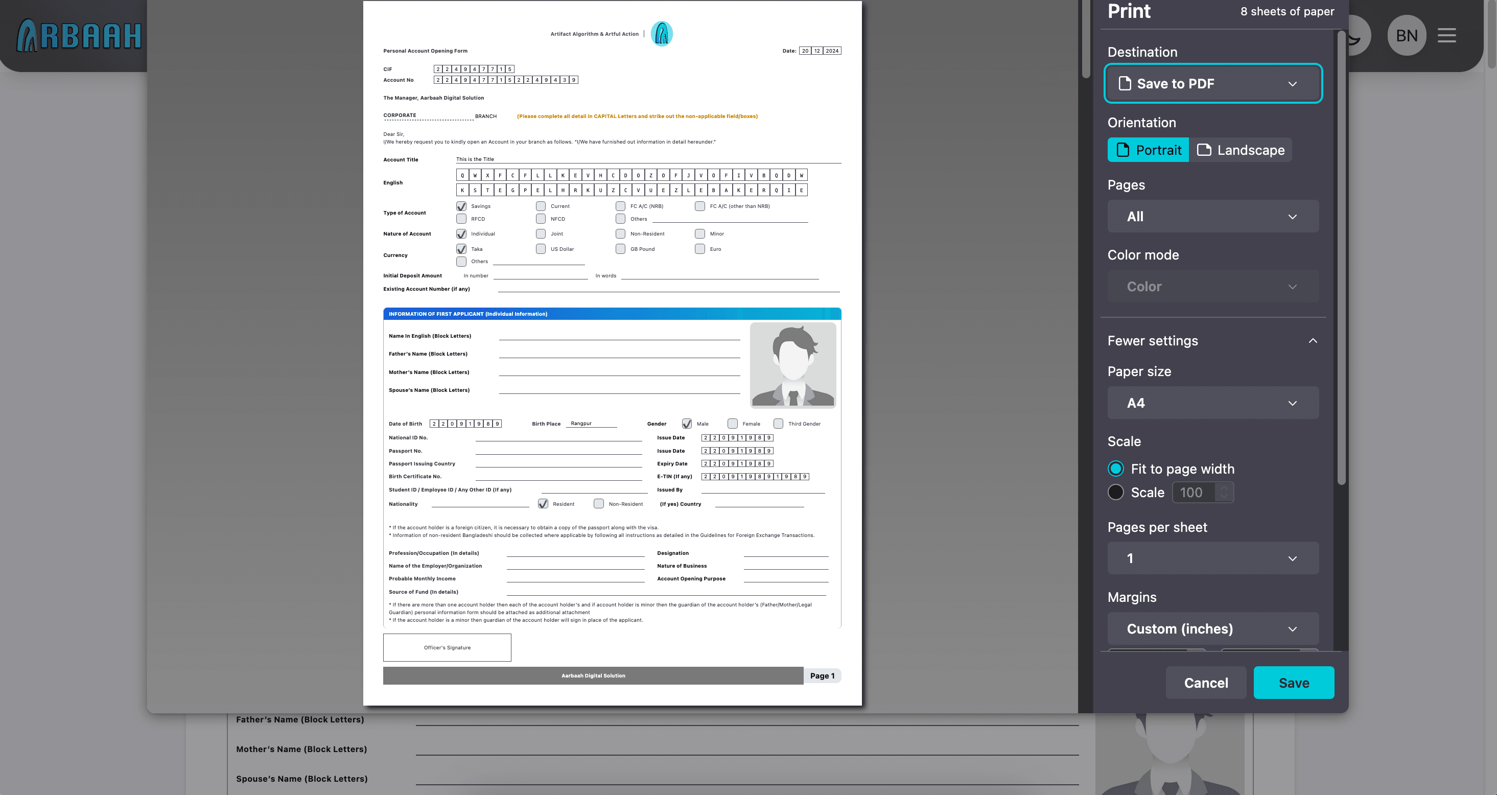 Aarbaah Onboard SaaS Suite by Aarbaah Digital Solutions - Screenshot 8 showing Financial Technology software interface and features
