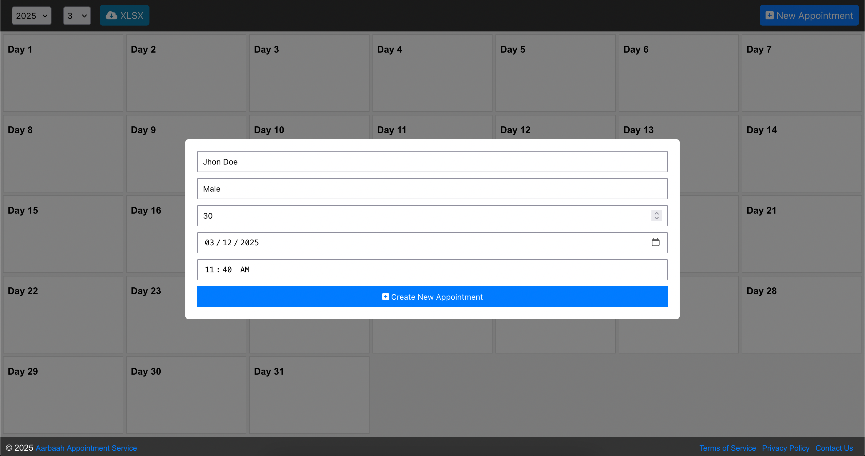 Aarbaah Appointment Management